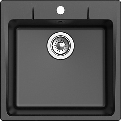 Ewigstein Мойка кухонная Gerd 50 черный – фотография-3